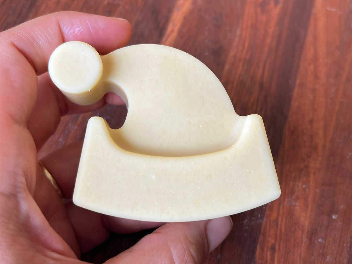 Christmas soap, handmade artisan goats milk and honey Santa hat soap 50g