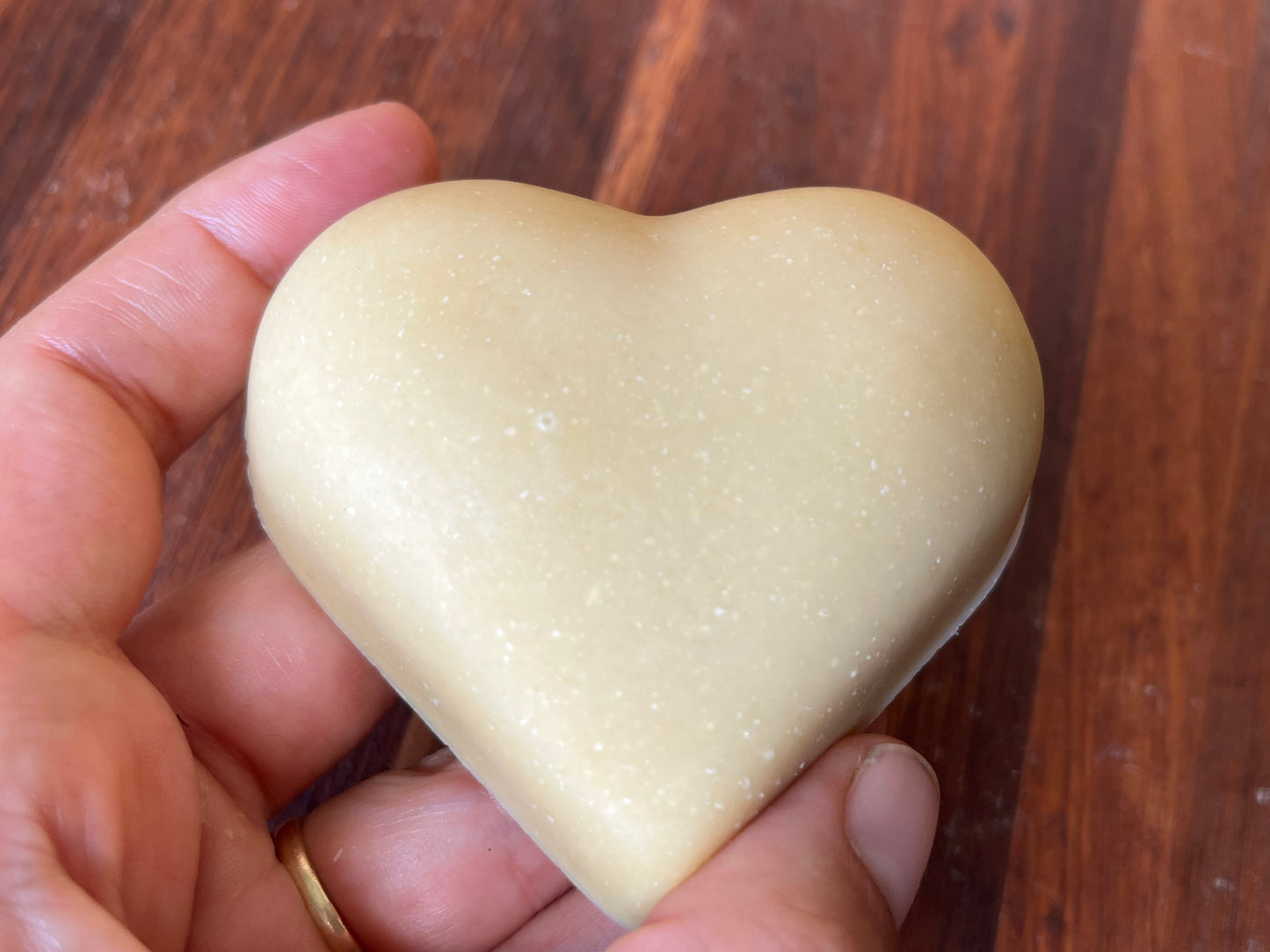 Goats milk and honey handmade artisan heart soap 70g
