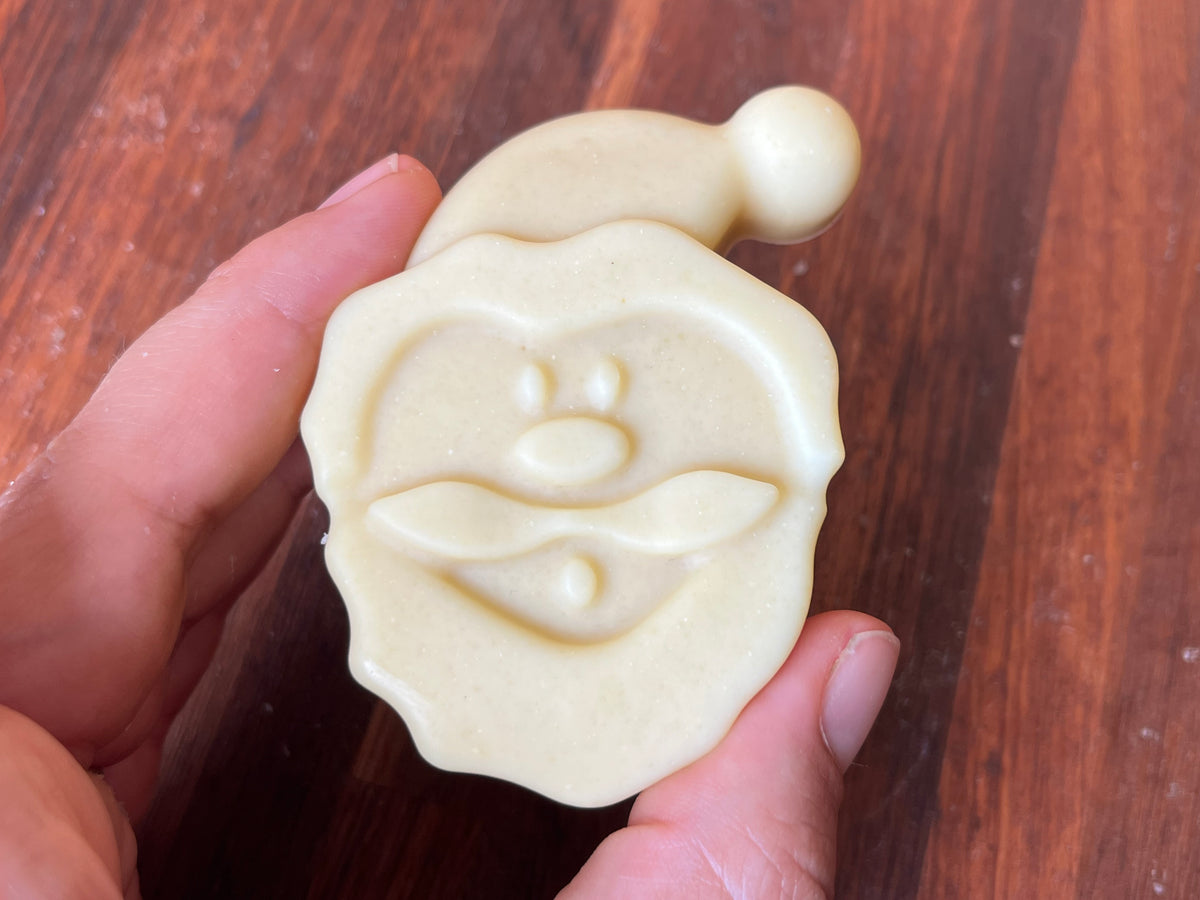 Christmas soap, handmade artisan goats milk Santa soap 50g