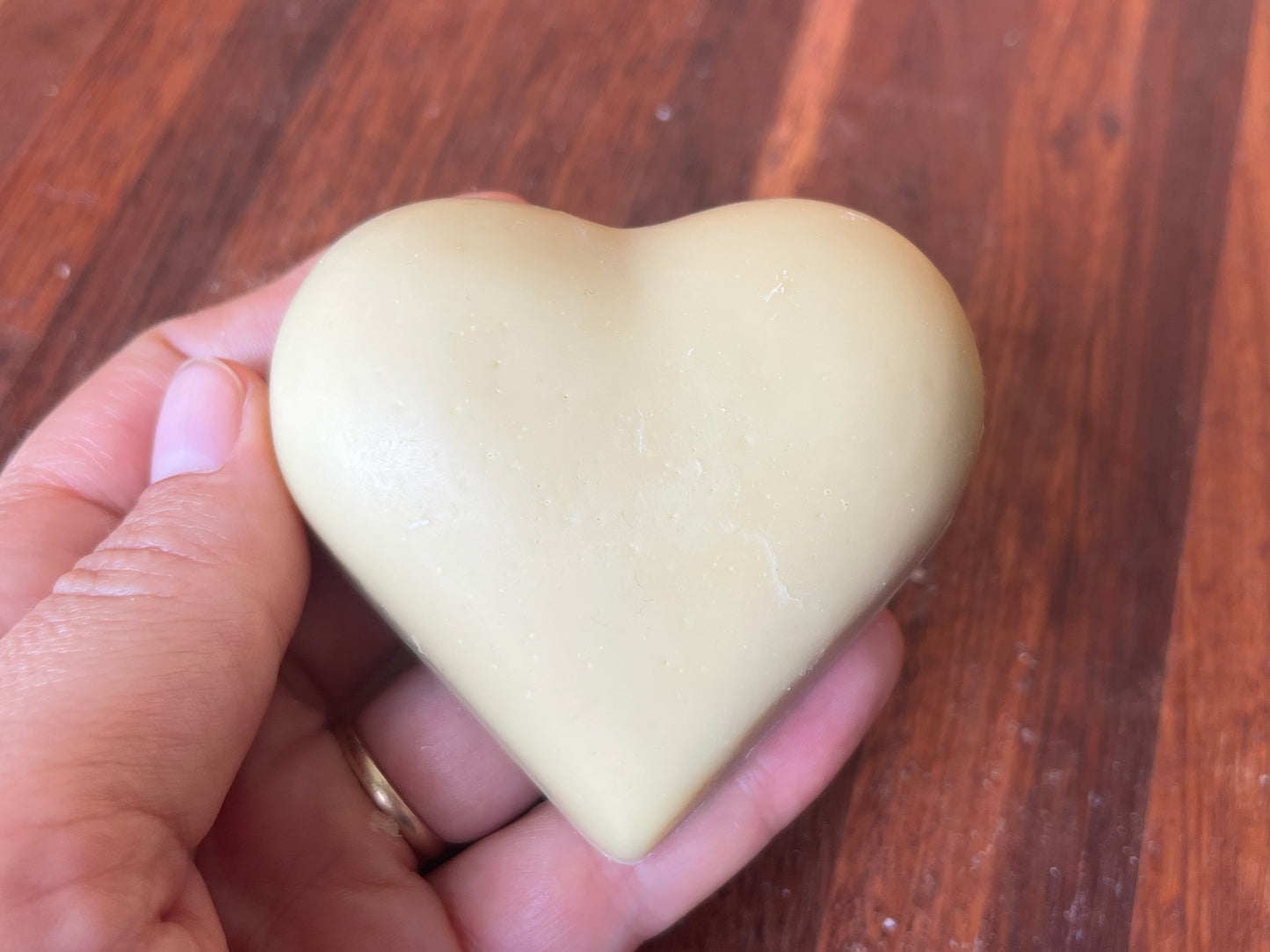 Handmade soap, heart shaped soap, Chai and honey soap 70g