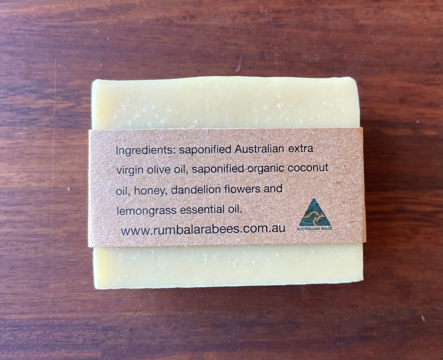 Dandelion, lemongrass and honey soap 100g