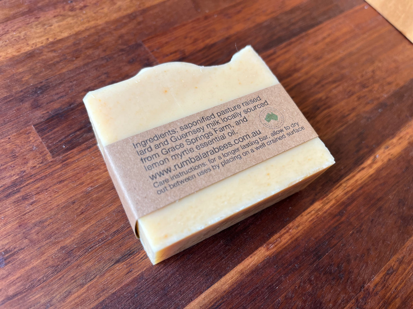Guernsey milk and lemon myrtle soap 100g