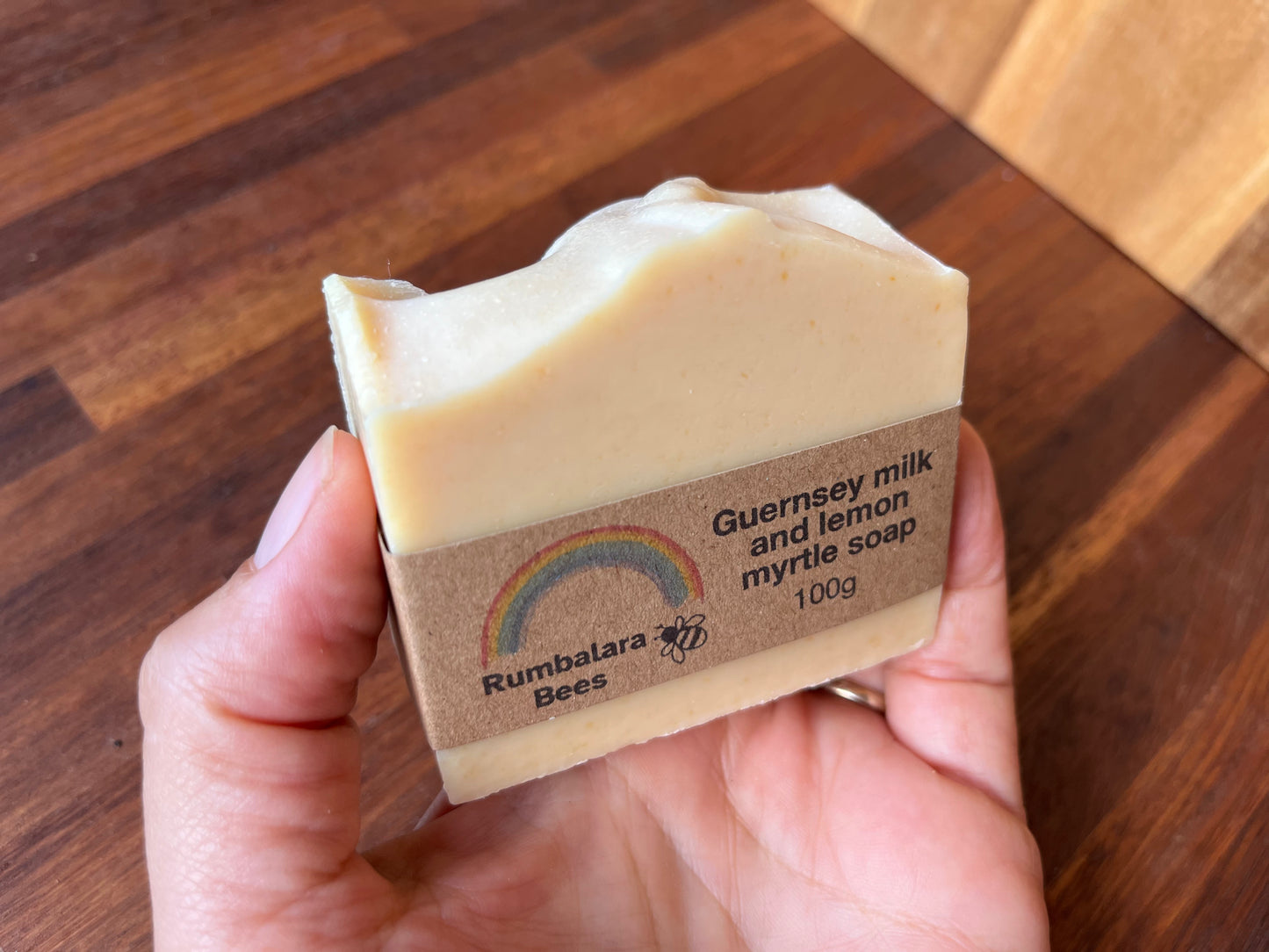 Guernsey milk and lemon myrtle soap 100g
