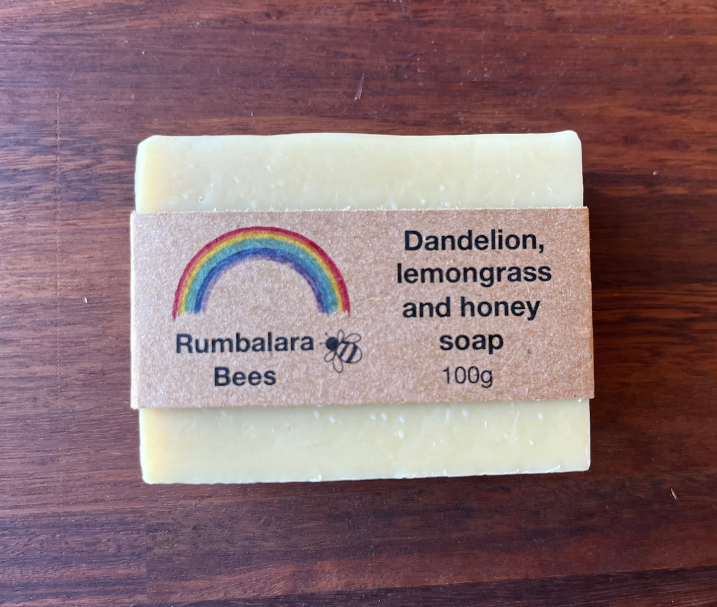 Dandelion, lemongrass and honey soap 100g