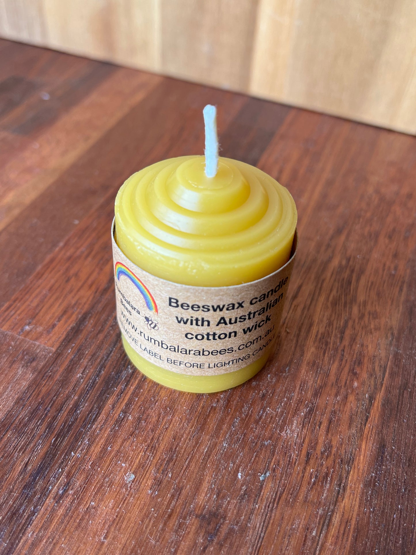 Beeswax votive candle