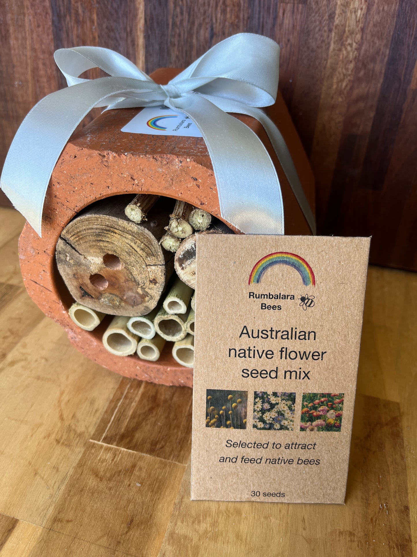 Native bee hotel