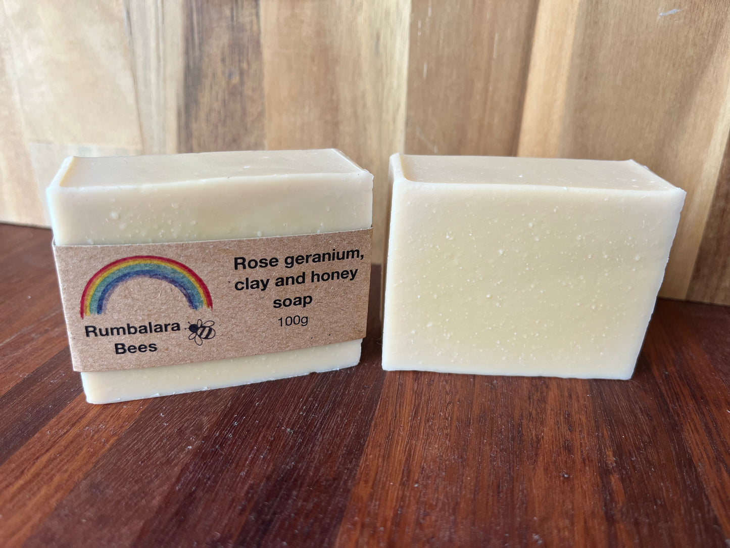 Rose geranium, clay and honey 100g