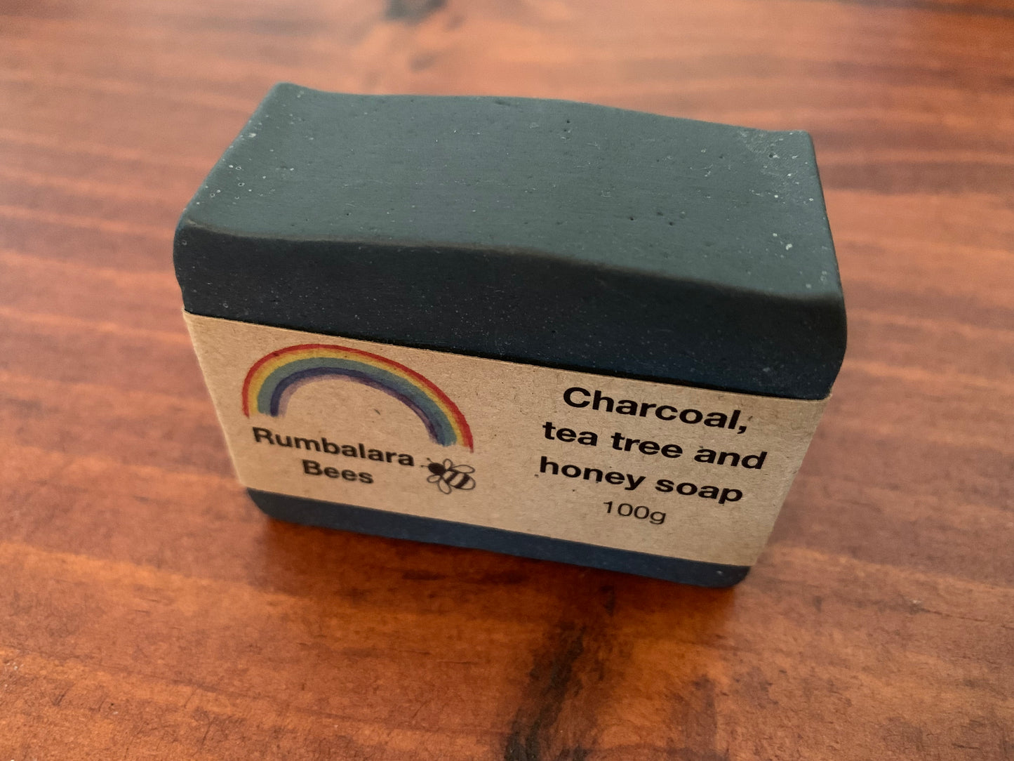 Charcoal, tea tree and honey soap 100g