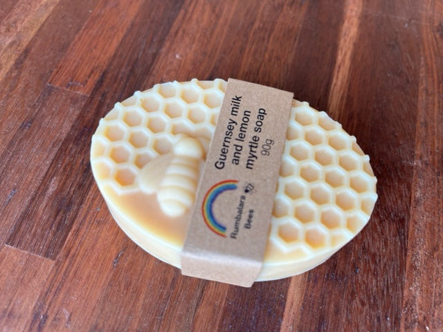 Guernsey milk and lemon myrtle soap 90g