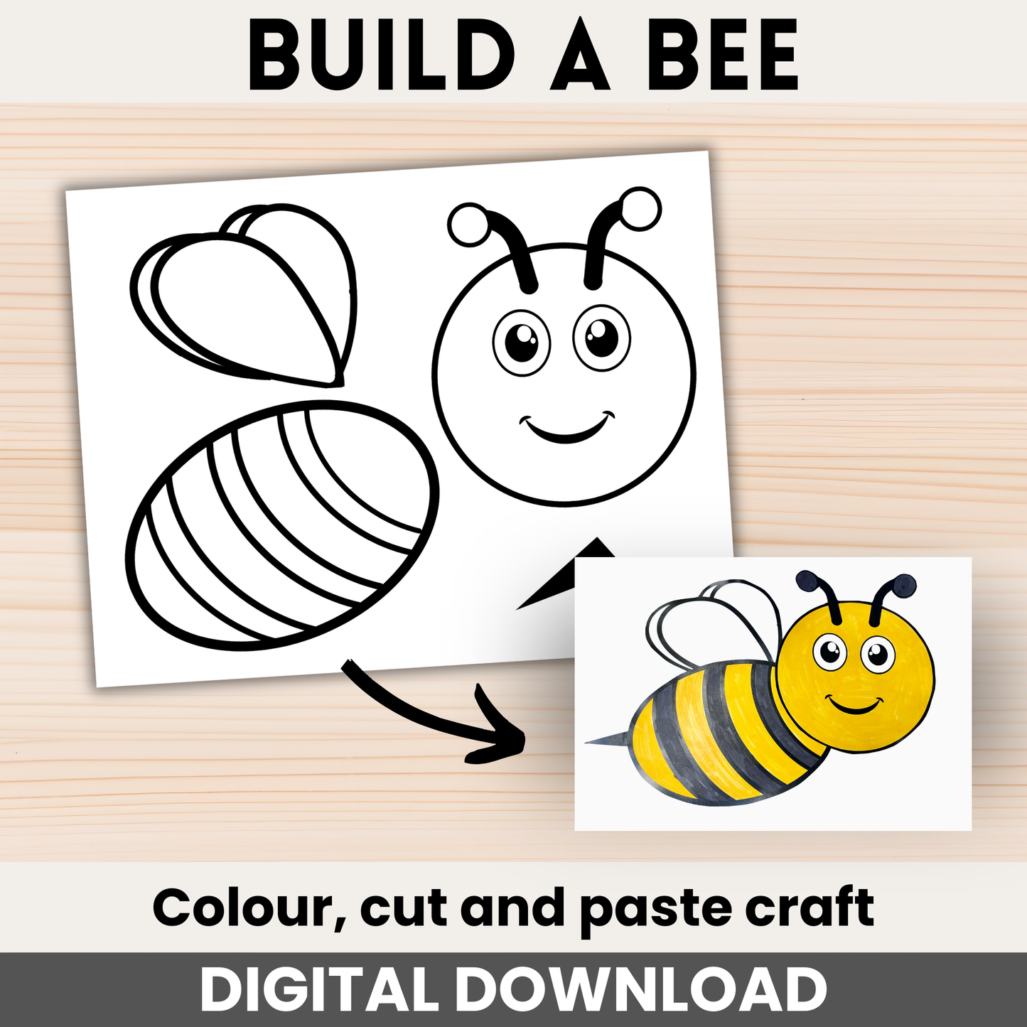 Build a bee craft printable