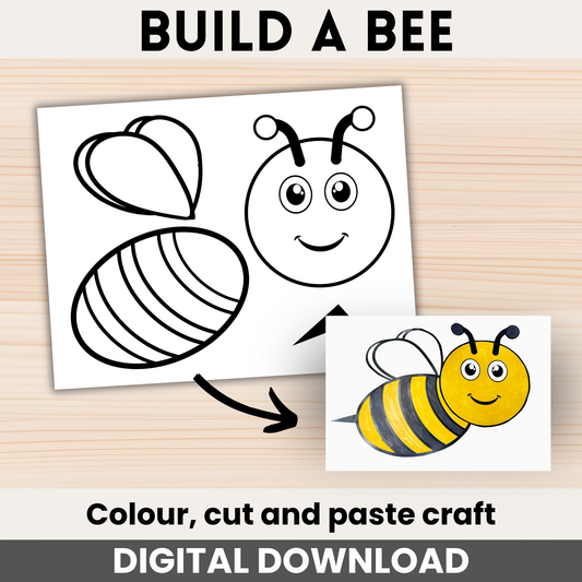 Build a bee craft printable