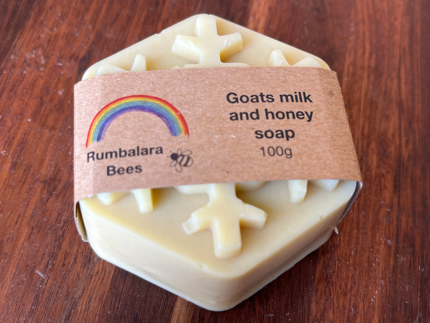 Christmas soap, handmade artisan goats milk and honey snowflake soap 100g