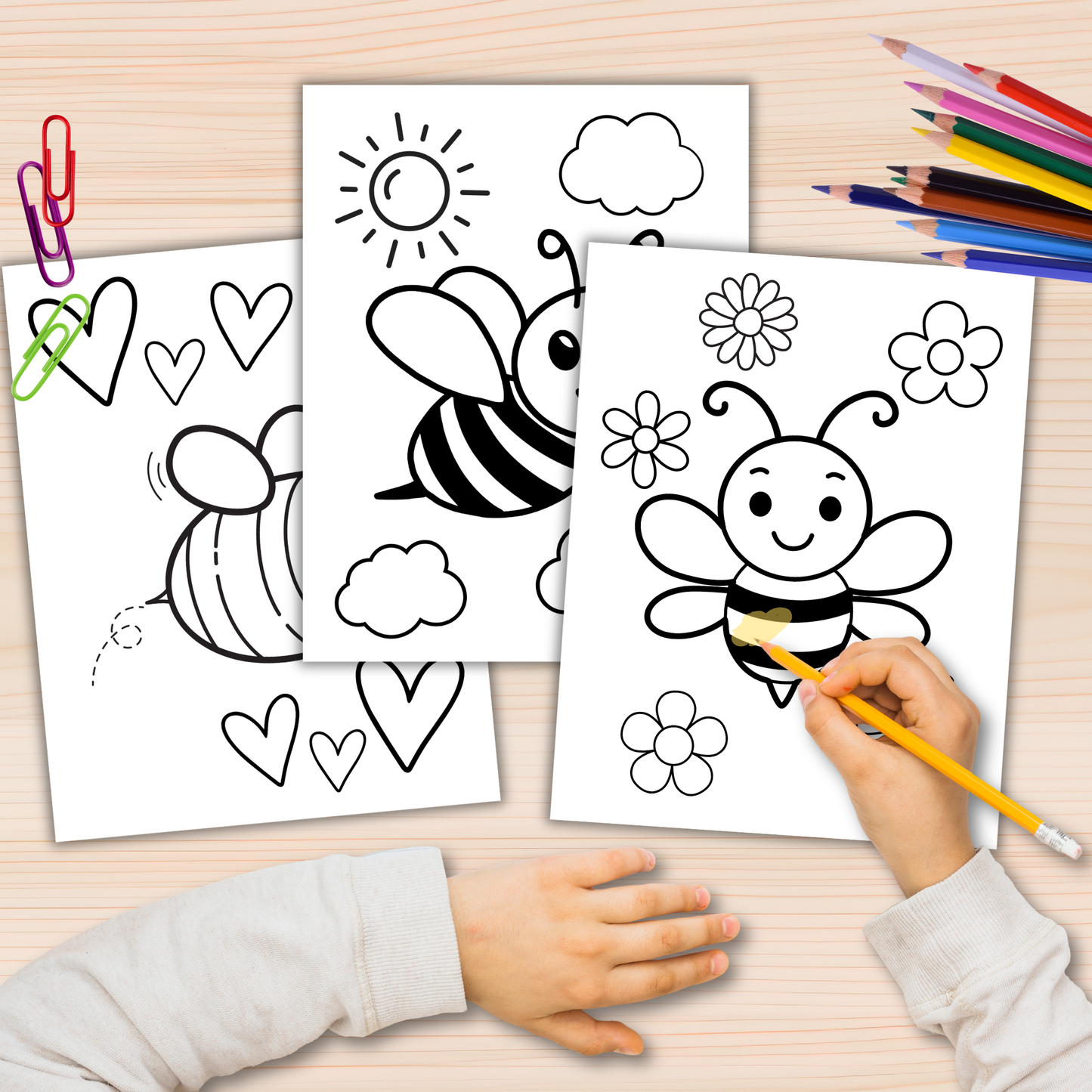 Bee activity pack printable 4-8 years