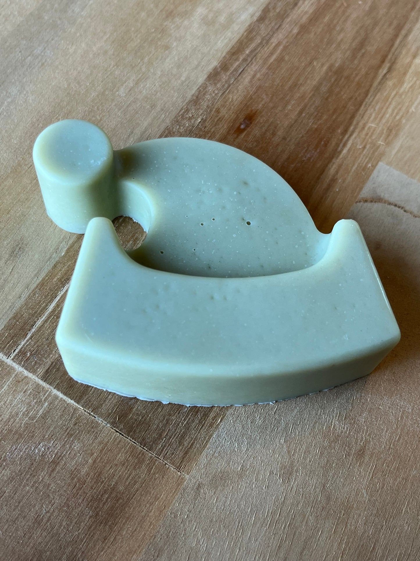 Eucalyptus, green clay and honey Santa hat soap 50g