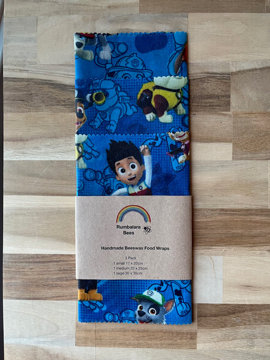 Beeswax wrap pack (paw patrol)