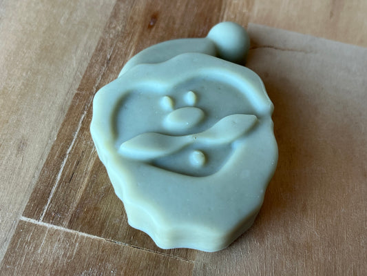 Eucalyptus, green clay and honey Christmas Santa soap 50g