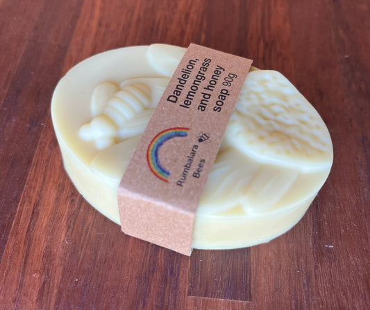 Dandelion, lemongrass and honey soap 90g