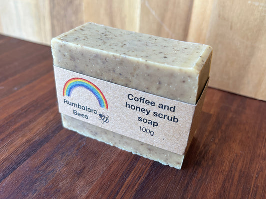 Coffee and honey scrub soap 100g