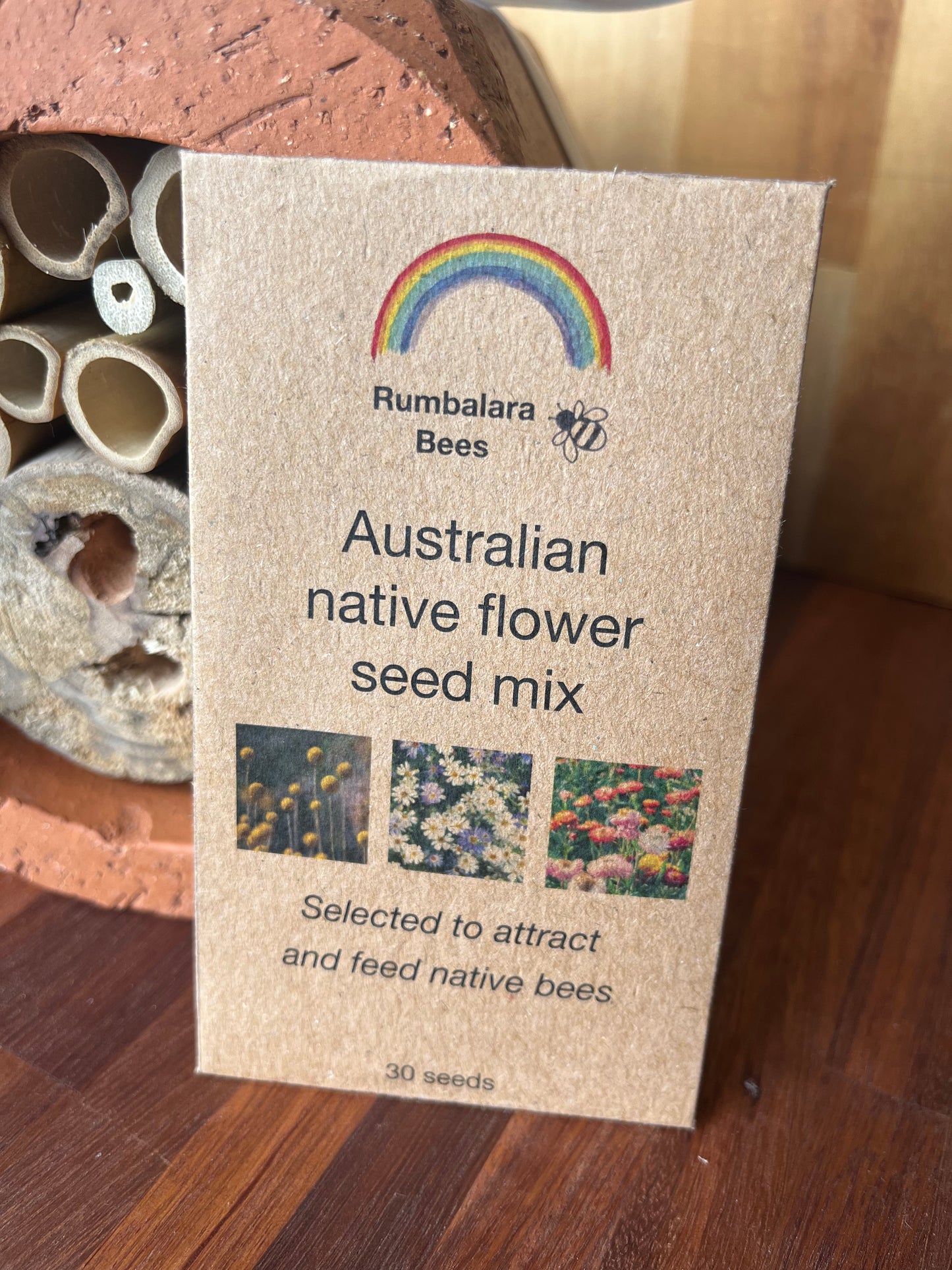 Native bee hotel