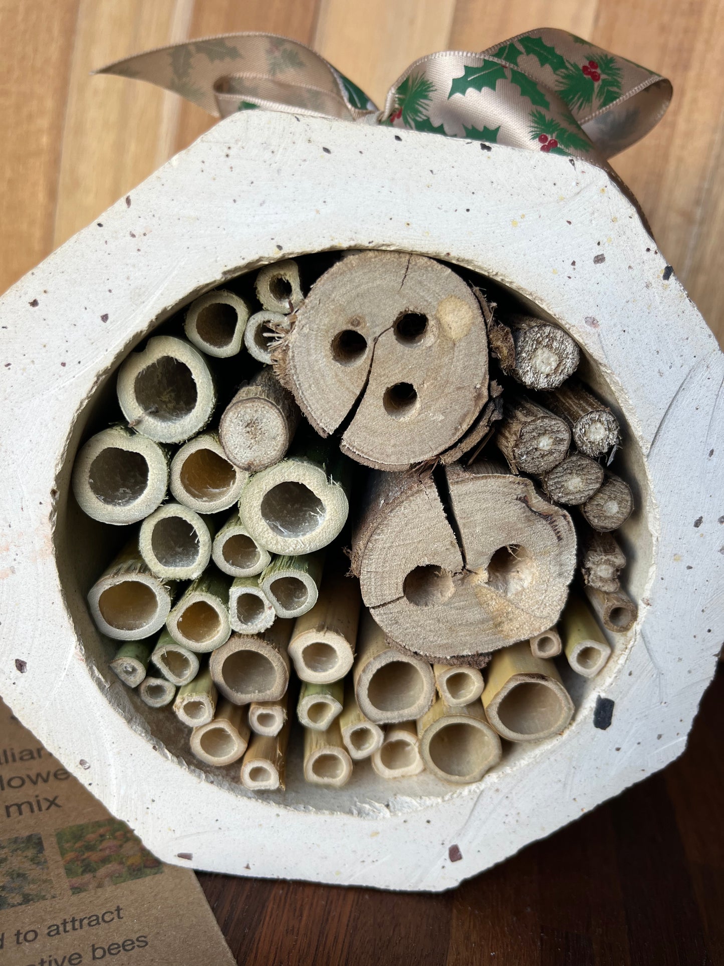 Native bee hotel