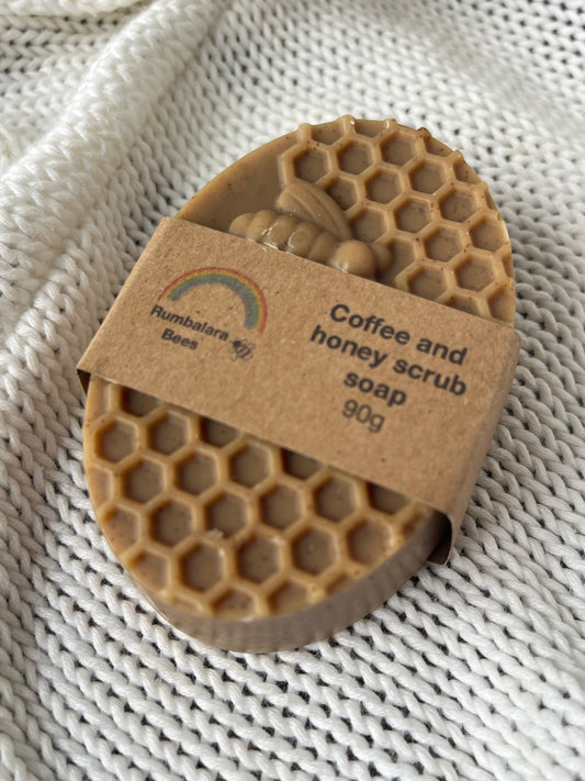 Coffee and honey scrub soap 90g