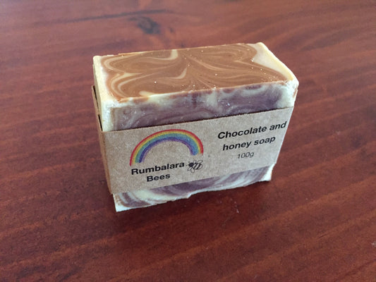 Chocolate and honey soap 100g