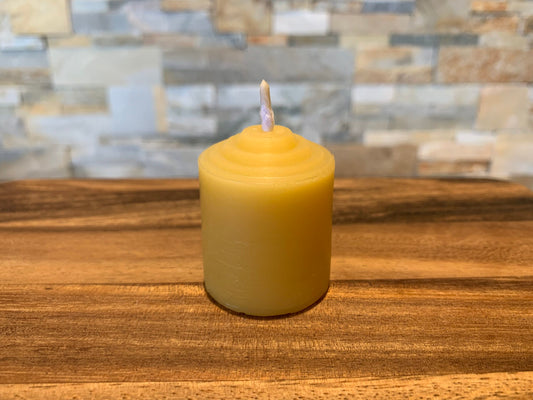 Beeswax votive candle