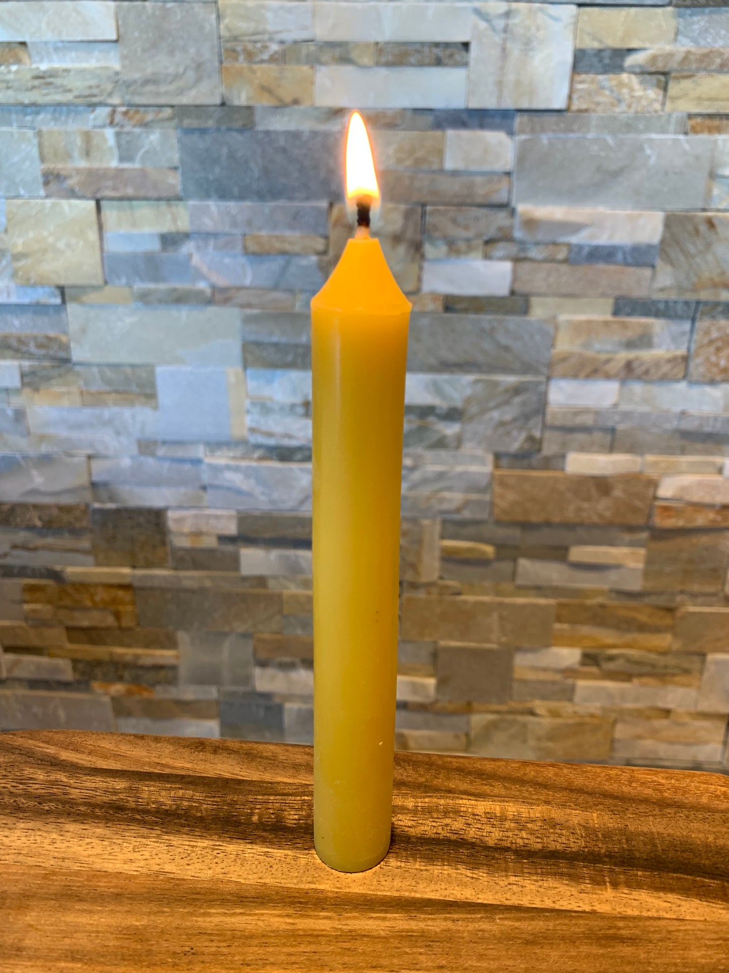Beeswax tall dinner candle