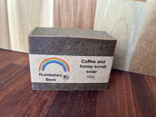Coffee and honey scrub soap 100g