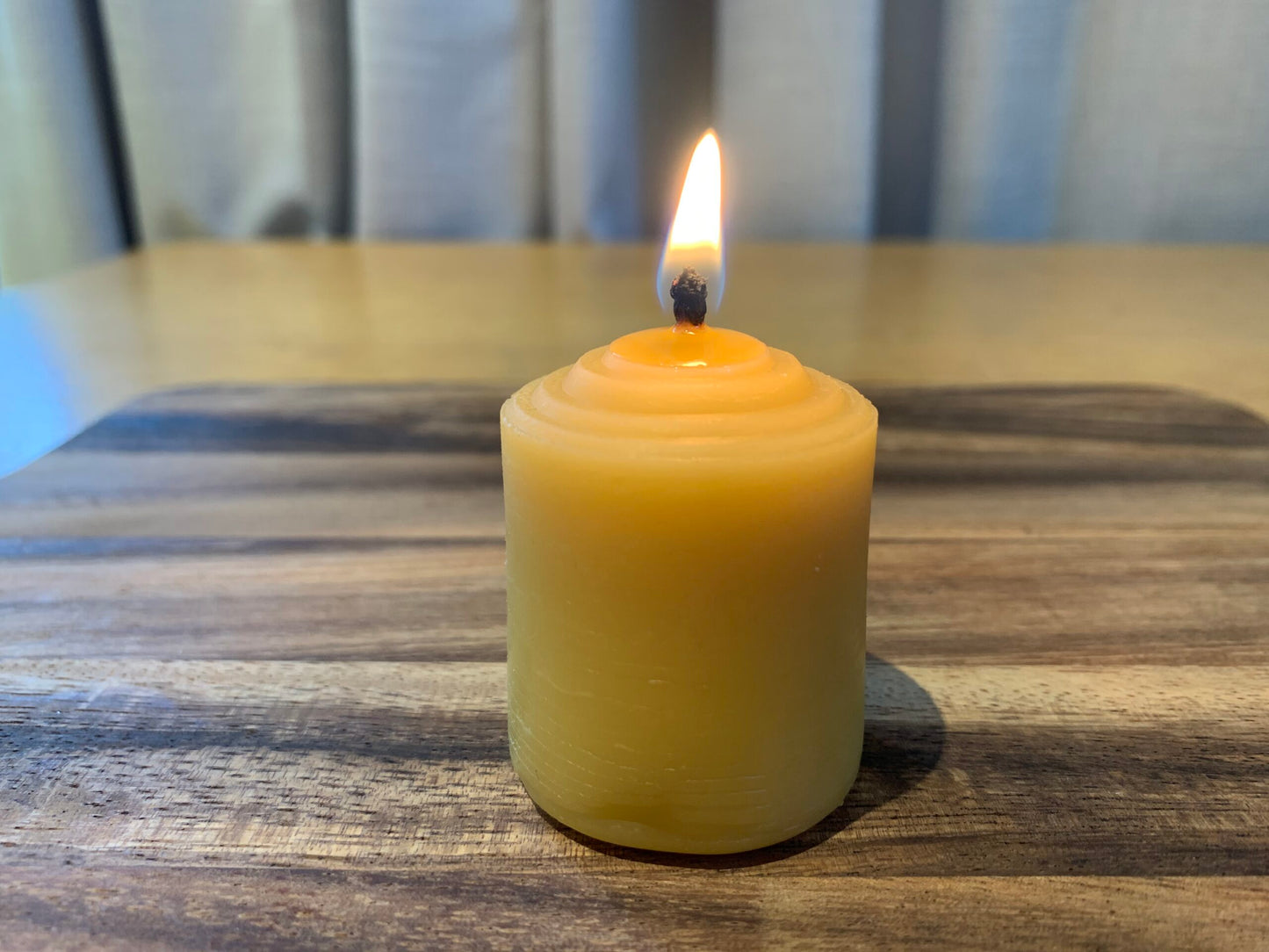 Beeswax votive candle